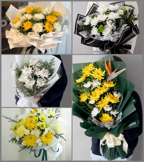 四川南充嘉陵区白家乡白事花束代送